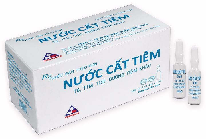 Những điều bạn cần biết về Nước cất pha tiêm 7